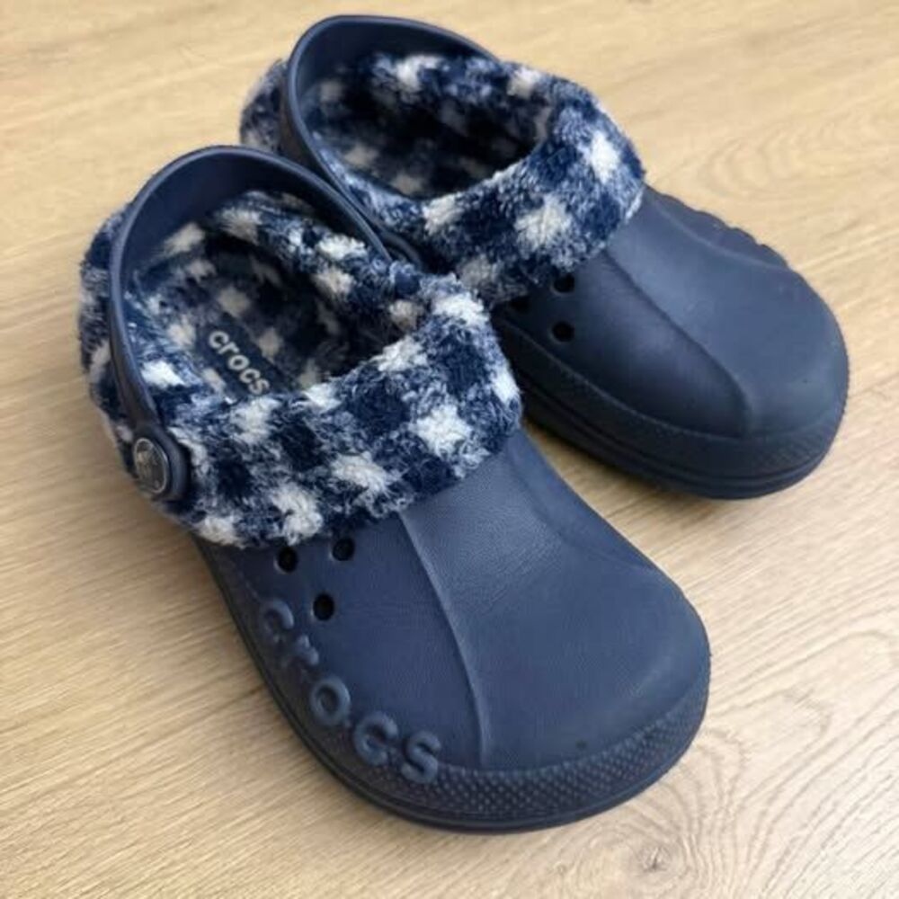Crocs Mammoth Lined Clogs Navy Blue Size C12/13